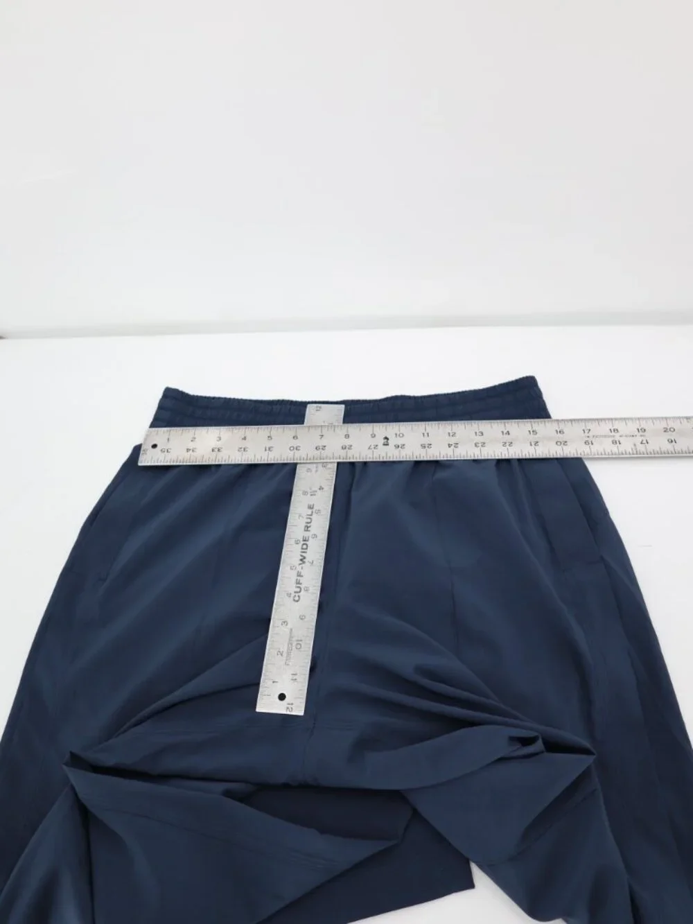 Lululemon Pants Womens 10 Wanderer Cropped Elastic Waist High Rise Casual Blue